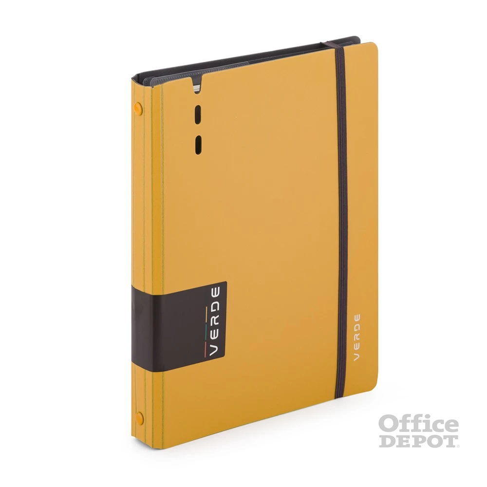 Verde A5 4 gyűrűs 3x30 vegyes lappal sárga gyűrűs mappa