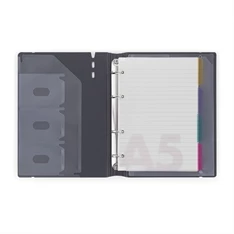 Verde A5 4 gyűrűs 3x30 vegyes lappal sárga gyűrűs mappa