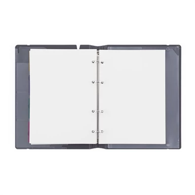 Verde A5 4 gyűrűs 3x30 vegyes lappal sárga gyűrűs mappa