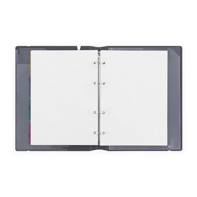 Verde A5 4 gyűrűs 3x30 vegyes lappal sárga gyűrűs mappa