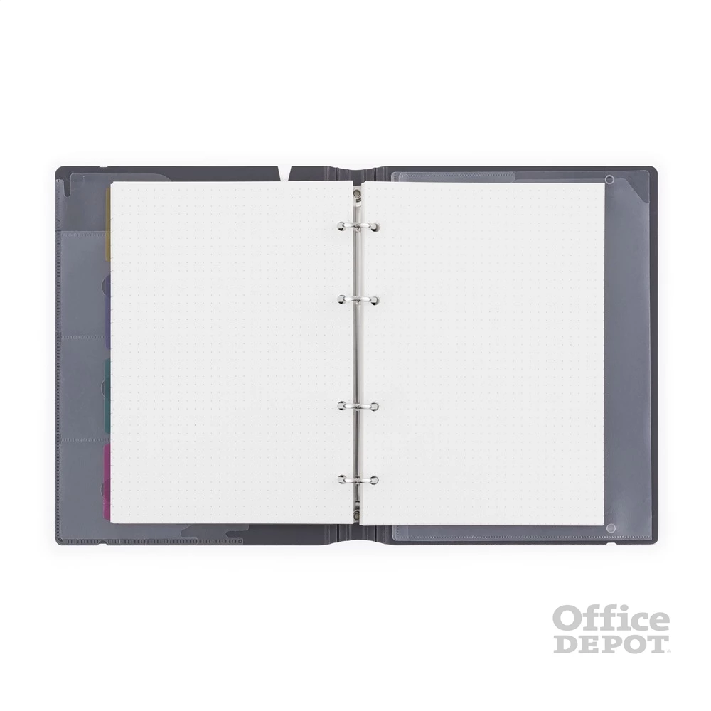 Verde A5 4 gyűrűs 3x30 vegyes lappal sárga gyűrűs mappa