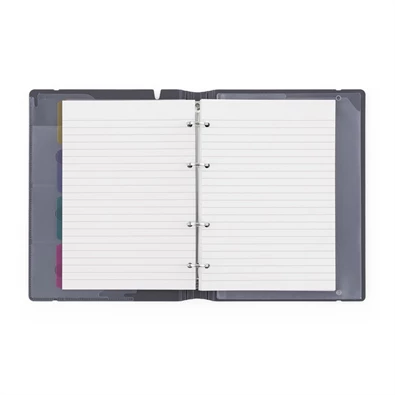 Verde A5 4 gyűrűs 3x30 vegyes lappal sárga gyűrűs mappa