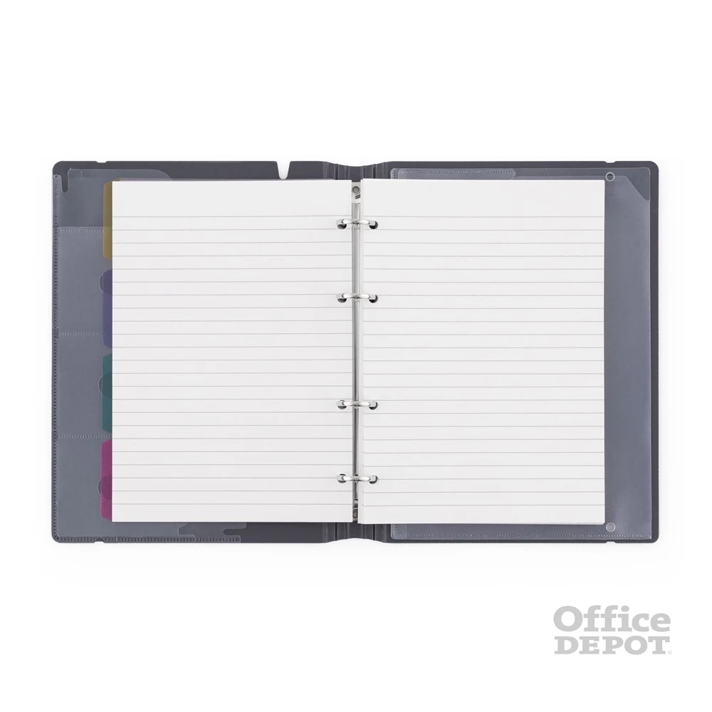 Verde A5 4 gyűrűs 3x30 vegyes lappal sárga gyűrűs mappa