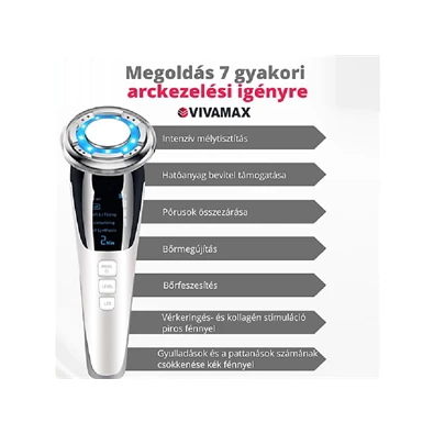 Vivamax GYVAK1 Hot&Cool EMS technológiával arckezelő készülék Vivamax GYVAK1 Hot&Cool EMS technológiával arckezelő készülék