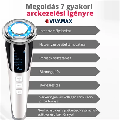 Vivamax GYVAK1 Hot&Cool EMS technológiával arckezelő készülék Vivamax GYVAK1 Hot&Cool EMS technológiával arckezelő készülék