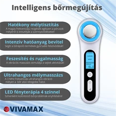 Vivamax GYVUM4 SkinMax Ultrahangos fényterápiával mélymasszázs készülék Vivamax GYVUM4 SkinMax Ultrahangos fényterápiával mélymasszázs készülék