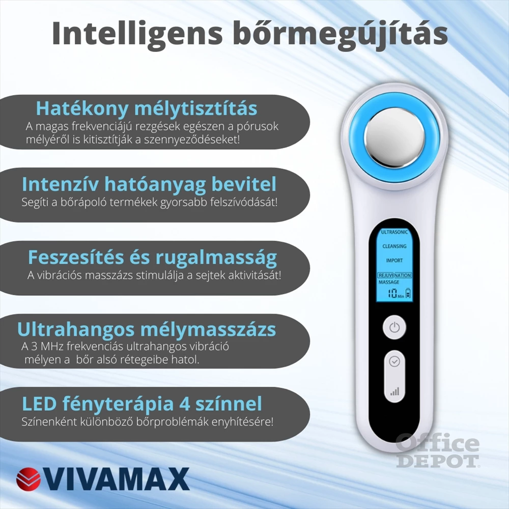 Vivamax GYVUM4 SkinMax Ultrahangos  fényterápiával mélymasszázs készülék