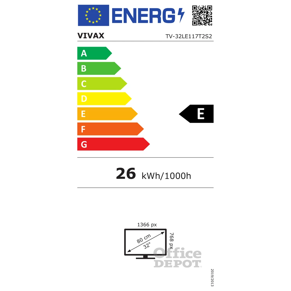 Vivax 32" 32LE117T2S2 HD Ready LED TV