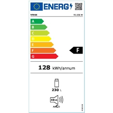 Vivax VL-235 W egyajtós hűtőszekrény Vivax VL-235 W egyajtós hűtőszekrény