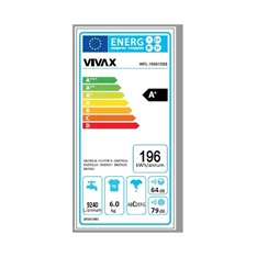 Vivax WFL-100615BS keskeny elöltöltős mosógép Vivax WFL-100615BS keskeny elöltöltős mosógép