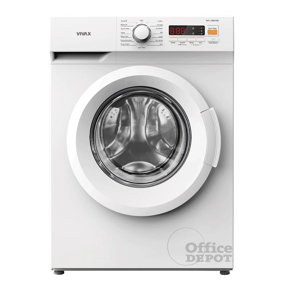 Vivax WFL-100615BS fehér, elöltöltős, keskeny, max.1000ford., 6 kg, mosógép