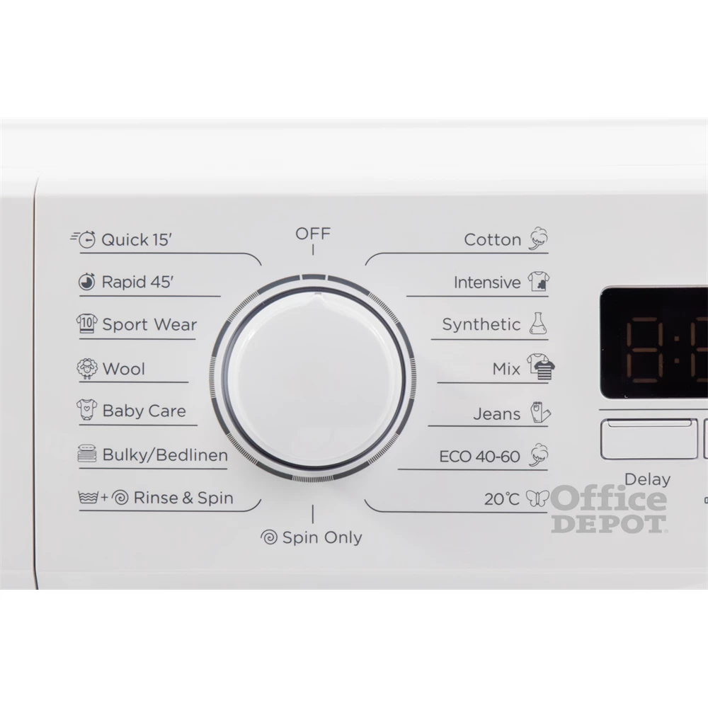 Vivax WFL-100615BS fehér, elöltöltős, keskeny, max.1000ford., 6 kg, mosógép