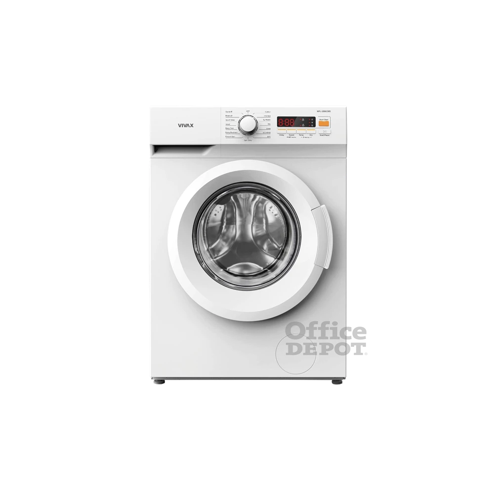 Vivax WFL-100615BS fehér, elöltöltős, keskeny, max.1000ford., 6 kg, mosógép