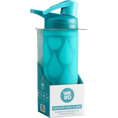 Wabo 450ml zöld üveg csatos kulacs Wabo 450ml zöld üveg csatos kulacs