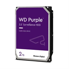 Western Digital 3,5" 2000GB belső SATAIII 5400RPM 256MB PURPLE WD22PURZ winchester 3 év Western Digital 3,5" 2000GB belső SATAIII 5400RPM 256MB PURPLE WD22PURZ winchester 3 év
