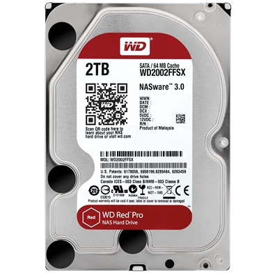 Western Digital 3,5" 2000GB belső SATAIII 7200RPM 64MB RED PRO WD2002FFSX winchester 5 év Western Digital 3,5" 2000GB belső SATAIII 7200RPM 64MB RED PRO WD2002FFSX winchester 5 év