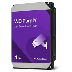 Western Digital 3,5" 4000GB belső SATAIII 5400RPM 256MB PURPLE WD43PURZ winchester 3 év Western Digital 3,5" 4000GB belső SATAIII 5400RPM 256MB PURPLE WD43PURZ winchester 3 év