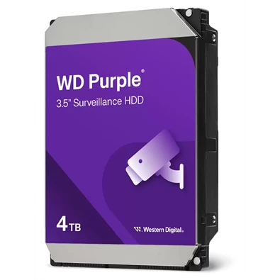 Western Digital 3,5" 4000GB belső SATAIII 5400RPM 256MB PURPLE WD43PURZ winchester 3 év Western Digital 3,5" 4000GB belső SATAIII 5400RPM 256MB PURPLE WD43PURZ winchester 3 év