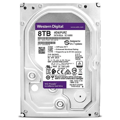 Western Digital 3,5" 8000GB belső SATAIII 7200RPM 256MB PURPLE WD82PURZ winchester 3 év Western Digital 3,5" 8000GB belső SATAIII 7200RPM 256MB PURPLE WD82PURZ winchester 3 év