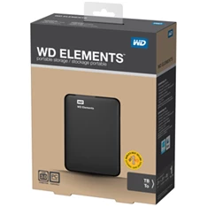 Western Digital Elements Portable WDBUZG0010BBK 2,5" 1TB USB3.0 fekete külső winchester Western Digital Elements Portable WDBUZG0010BBK 2,5" 1TB USB3.0 fekete külső winchester