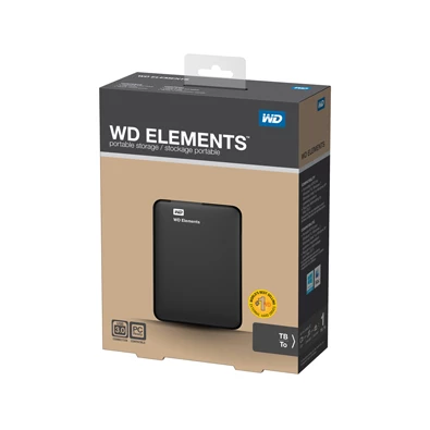 Western Digital Elements Portable WDBUZG0010BBK 2,5" 1TB USB3.0 fekete külső winchester Western Digital Elements Portable WDBUZG0010BBK 2,5" 1TB USB3.0 fekete külső winchester