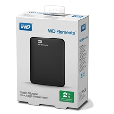 Western Digital Elements Portable WDBU6Y0020BBK 2,5" 2TB USB3.0 fekete külső winchester Western Digital Elements Portable WDBU6Y0020BBK 2,5" 2TB USB3.0 fekete külső winchester