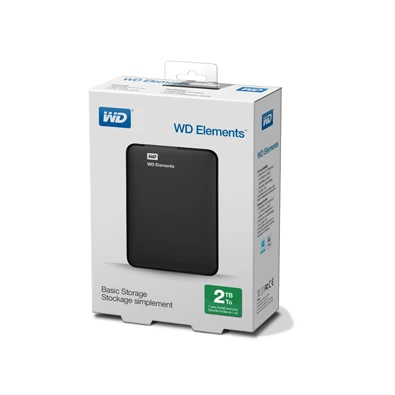 Western Digital Elements Portable WDBU6Y0020BBK 2,5" 2TB USB3.0 fekete külső winchester Western Digital Elements Portable WDBU6Y0020BBK 2,5" 2TB USB3.0 fekete külső winchester
