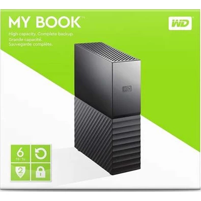 Western Digital MyBook Essential WDBBGB0060HBK 3,5" 6TB USB3.0 fekete külső winchester Western Digital MyBook Essential WDBBGB0060HBK 3,5" 6TB USB3.0 fekete külső winchester