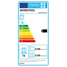 Whirlpool AKZ9 6270 IX inox, beépíthető, sütőtér: 73L, grill, légkeverés, sütő