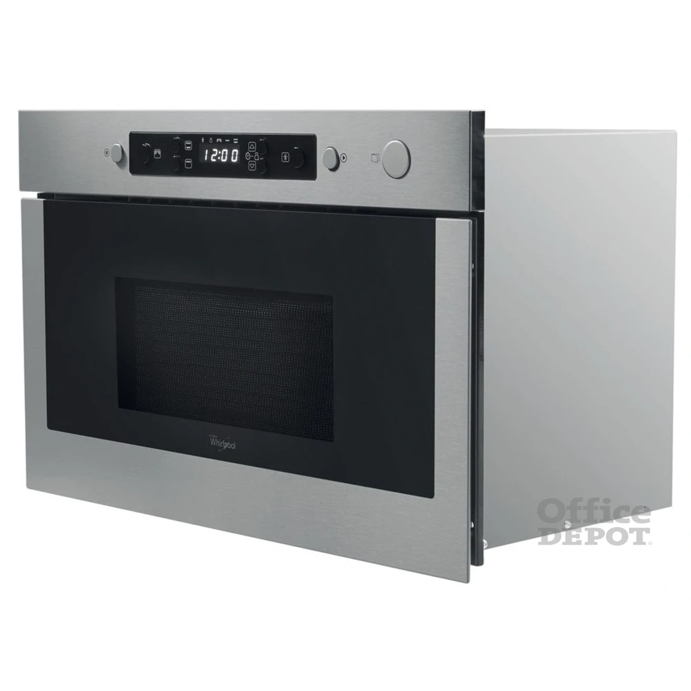 Whirlpool AMW 439/IX 750W 22L inox beépíthető mikrohullámú sütő