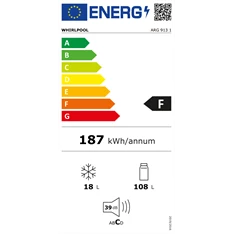 Whirlpool ARG 913 1 beépíthető hűtőszekrény Whirlpool ARG 913 1 beépíthető hűtőszekrény