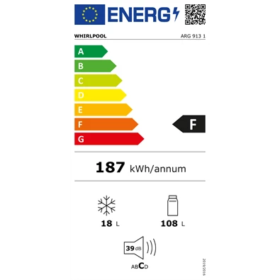 Whirlpool ARG 913 1 beépíthető hűtőszekrény Whirlpool ARG 913 1 beépíthető hűtőszekrény