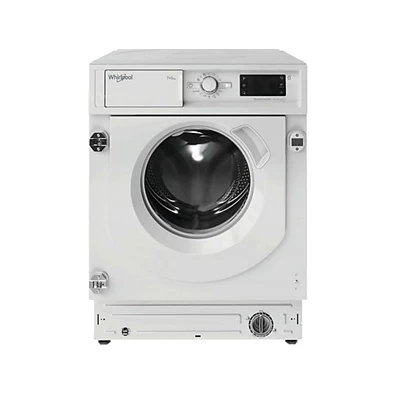 Whirlpool BI WDWG 751482 EU N fehér, elöltöltős, max.1400ford., 7 kg/5 kg, beépíthető mosó-szárítógép