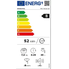 Whirlpool FFB 7458 BV EE 7 kg elöltöltős mosógép Whirlpool FFB 7458 BV EE 7 kg elöltöltős mosógép