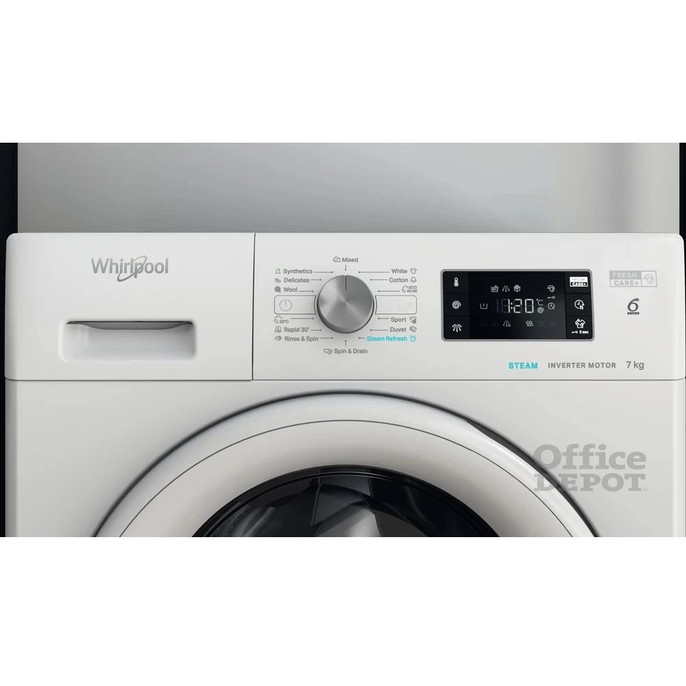 Whirlpool FFB 7459 WV EE fehér, elöltöltős, max.1400ford., 7 kg, mosógép