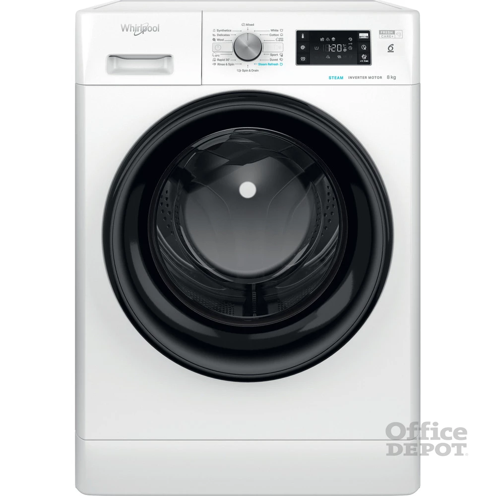 Whirlpool FFB 8258 BV EE fehér, elöltöltős, max.1200ford., 8 kg, mosógép