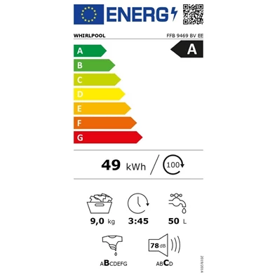 Whirlpool FFB 9469 BV EE elöltöltős mosógép Whirlpool FFB 9469 BV EE elöltöltős mosógép