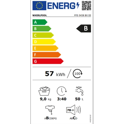 Whirlpool FFD 9458 BV EE elöltöltős mosógép Whirlpool FFD 9458 BV EE elöltöltős mosógép