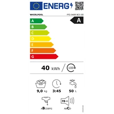 Whirlpool FFD 9489 BCV EE 9 kg elöltöltős mosógép Whirlpool FFD 9489 BCV EE 9 kg elöltöltős mosógép