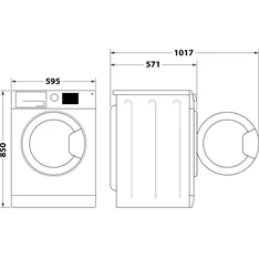 Whirlpool FFL 6238W EE 6 kg elöltöltős mosógép (Újszerű) Whirlpool FFL 6238W EE 6 kg elöltöltős mosógép (Újszerű)