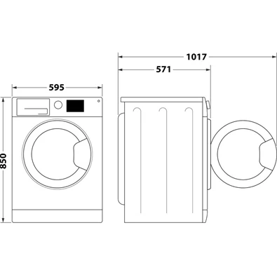 Whirlpool FFL 6238W EE 6 kg elöltöltős mosógép (Újszerű) Whirlpool FFL 6238W EE 6 kg elöltöltős mosógép (Újszerű)