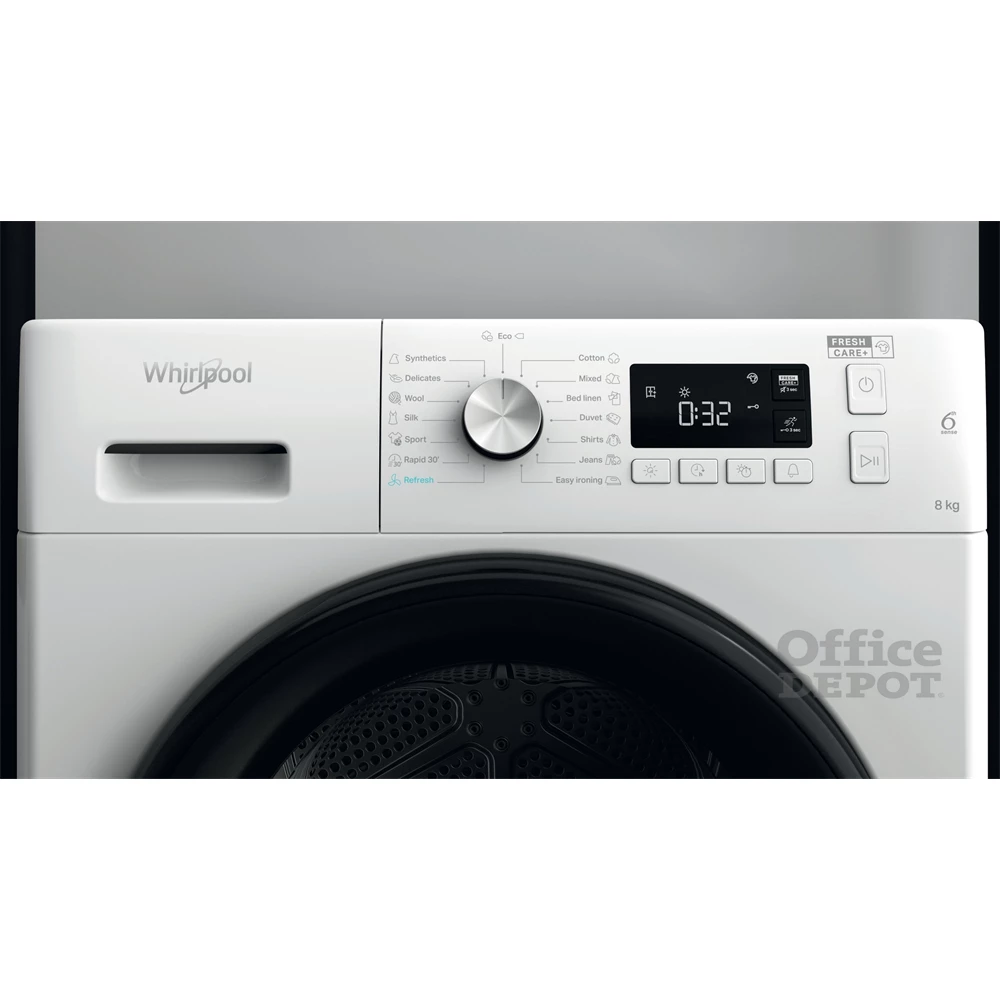 Whirlpool FFT M11 82B EE R fehér, 8 kg, hőszivattyús, szárítógép