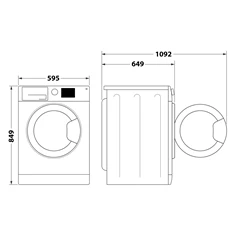 Whirlpool FFT M11 82B EE R 8 kg hőszivattyús szárítógép Whirlpool FFT M11 82B EE R 8 kg hőszivattyús szárítógép