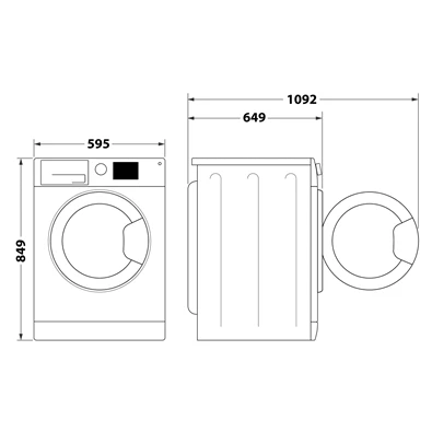 Whirlpool FFT M11 82B EE R 8 kg hőszivattyús szárítógép Whirlpool FFT M11 82B EE R 8 kg hőszivattyús szárítógép