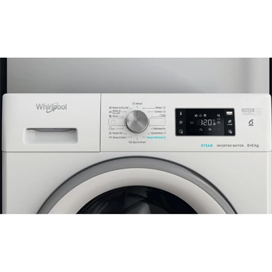 Whirlpool FFWDB 864369 SV EE fehér, elöltöltős, max.1400ford., 8 kg/6 kg, mosó-szárítógép