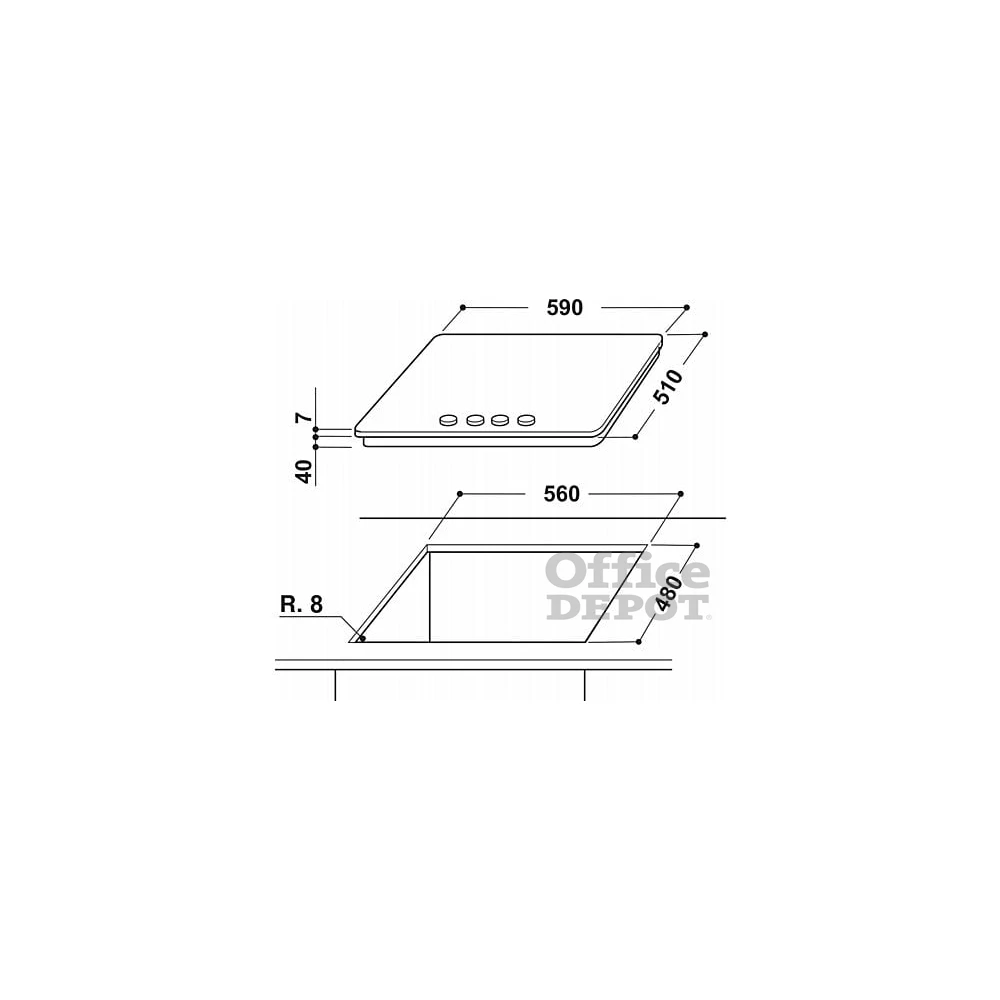 Whirlpool GMWL 628/IXL EE inox, beépíthető, gáz, főzőzóna: 3 +1 wok égőfej, beépíthető méret: 56cm, főzőlap