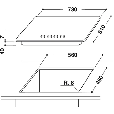 Whirlpool GMWL 628/IXL EE beépíthető gáz főzőlap Whirlpool GMWL 628/IXL EE beépíthető gáz főzőlap