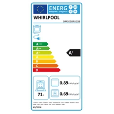 Whirlpool OMSK58RU1SB beépíthető fekete sütő Whirlpool OMSK58RU1SB beépíthető fekete sütő