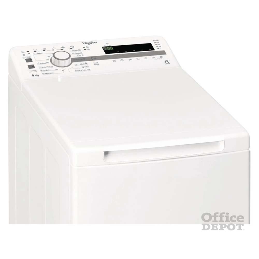 Whirlpool TDLR 6030S EU/N fehér, felültöltős, max.1000ford., 6 kg, mosógép