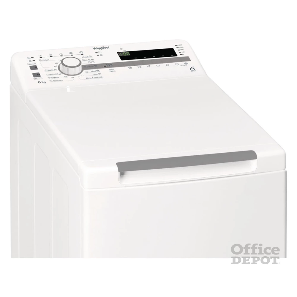 Whirlpool TDLR 6230SS EU/N fehér, felültöltős, max.1200ford., 6 kg, mosógép